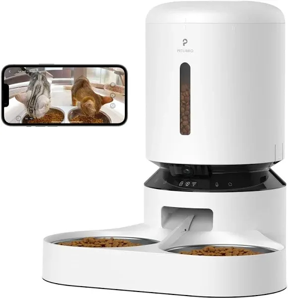 PETLIBRO Automatic Cat Feeder with Camera for Two Cats, 1080P HD Video with N...