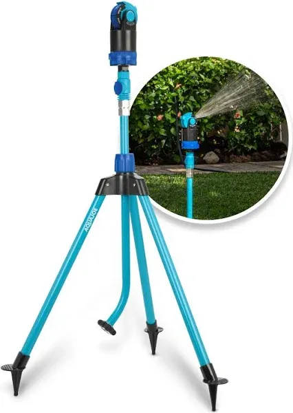 Aqua Joe AJ-6PSTB-MAX HD Sprinkler &amp; Mister W/ Metal Tripod Base OPEN BOX 1619