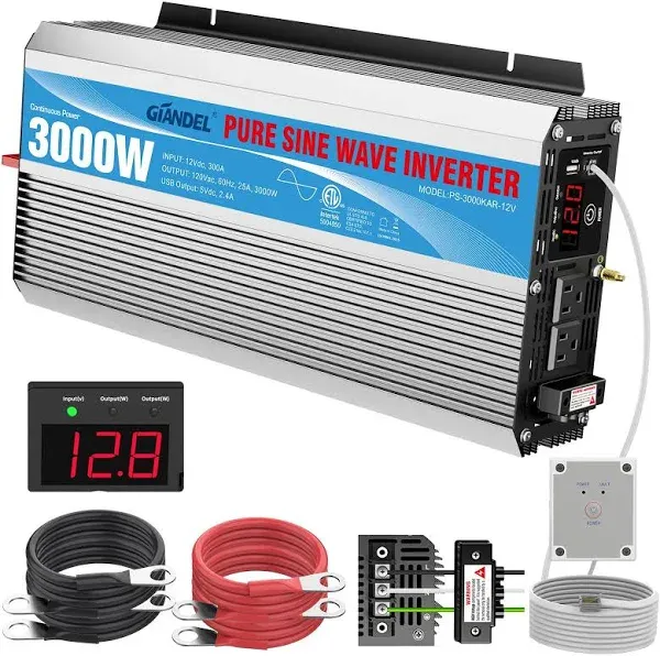 Pure Sine Wave Power Inverter 3000Watt