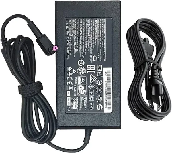 135W AC Charger Fit for Acer Nitro 5 N18C3 AN515-51 AN515-41 AN515-53 AN515-52 AN515-43 Laptop Adapter Power Supply Cord