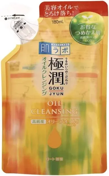 ROHTO Hadalabo Gokujun Oil Cleansing Refill 180ml