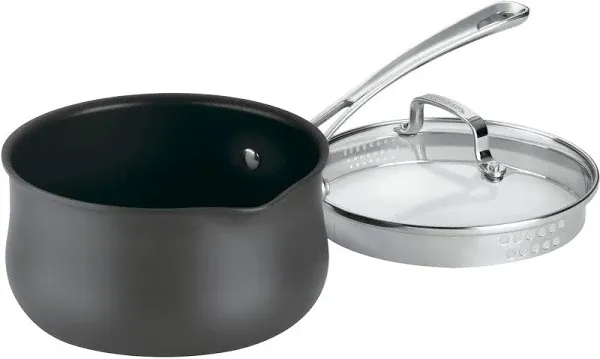 Cuisinart Contour Hard Anodized 2 Quart Pour Saucepan with Cover