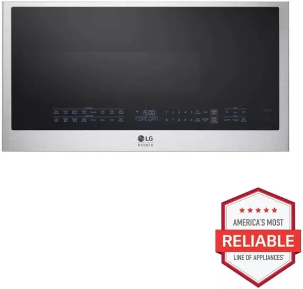 LG Studio 1.7 Cu. Ft. Convection Over-the-Range Air Fry Microwave Oven