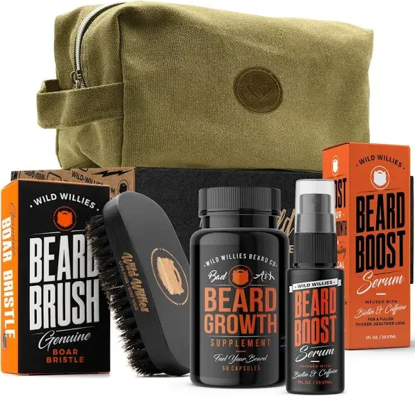 Wild Willies Men's Beard Growth Kit