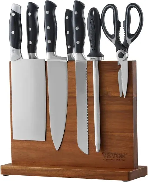 VEVOR Magnetic Knife Block Home Kitchen Knife Holder Double Sided Magnetic Knife Stand Multifunctional Storage - 12 inch