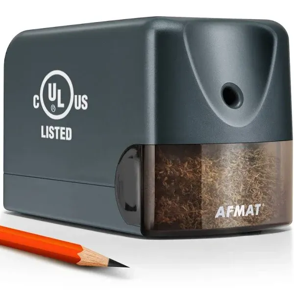 AFMAT Electric Heavy Duty, Classroom Pencil Sharpener for 6.5-8Mm No.2/Colored P