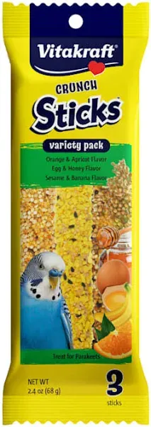 Vitakraft Crunch Sticks Variety Pack Parakeet Treats