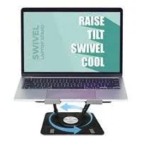 Uncaged Ergonomics Swivel Laptop Stand Black