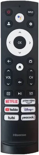 Amtone Replacement Remote Control for Hisense Smart Google TV