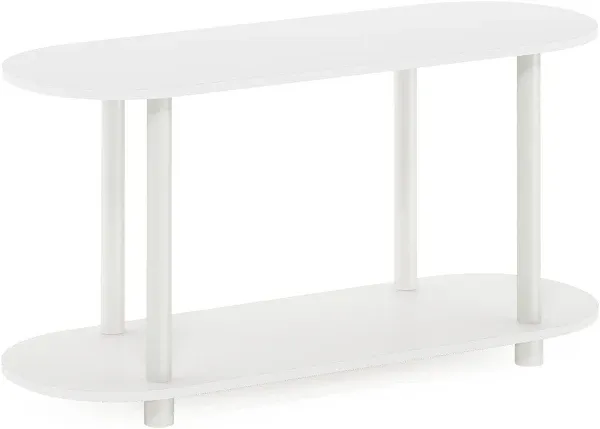 Furinno Turn-N-Tube Modern Oval Side Table