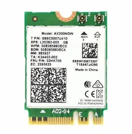 WiFi 7 BE200NGW M.2 WiFi Card Tri-Band 802.11be WiFi Module, 6-Stream 9.3Gbps, Bluetooth 5.4, 4K QAM, 320MHz, WiFi Adapter for Laptop and PC