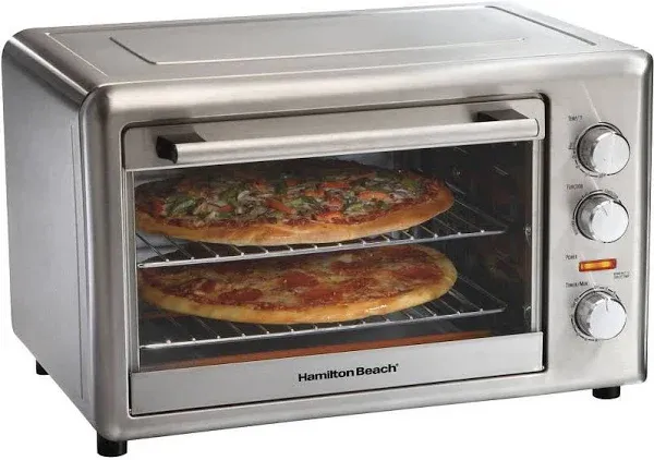 Hamilton Beach Countertop Oven 1500-W Stainless Steel W/ Convection+Rot<wbr/>isserie