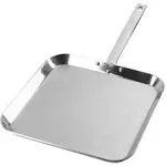 B&F Chef's Secret by Maxam 11" T304 High-Quality Stainless Steel Square Griddle