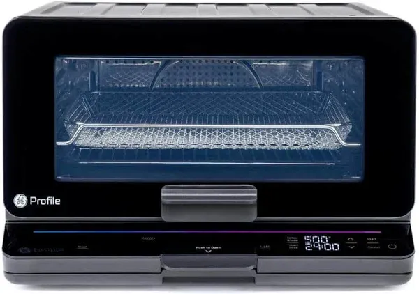 G.E. 0.8 Cu. Ft. Smart Oven with No Preheat in Black