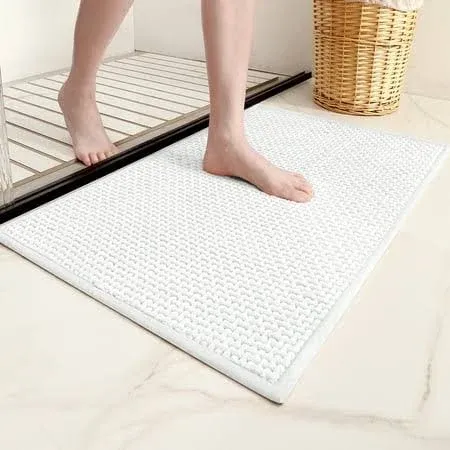 Pabube Bathroom Rug, Non Slips Bath Mat, Machine Washable Bathroom Mat, Soft Absorbent Bathmat Bath Rug, Bathroom Rug and Mat for Bathroom Floor