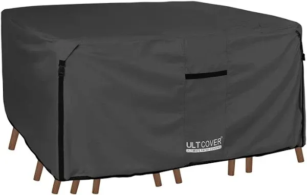  Square Patio Heavy Duty Table Cover - 600D Tough Square 62&#034;(L)x62&#034;(W) Brown