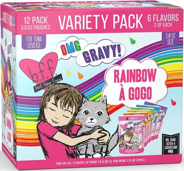 BFF OMG Rainbow Variety Pack Wet Cat Food