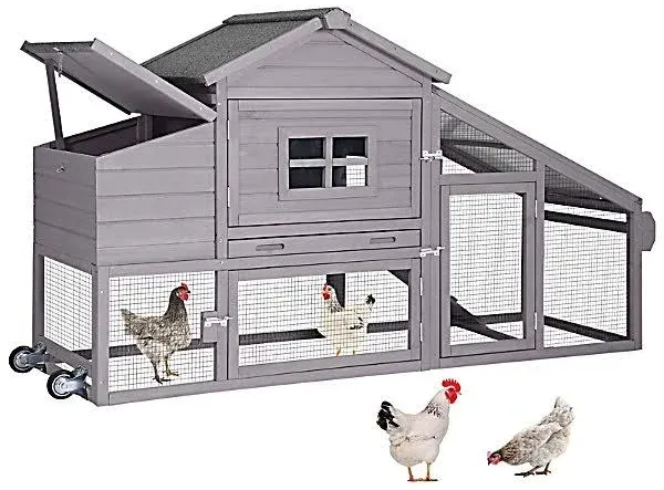 Aivituvin Wooden Chicken Coop for 2-4 Chickens