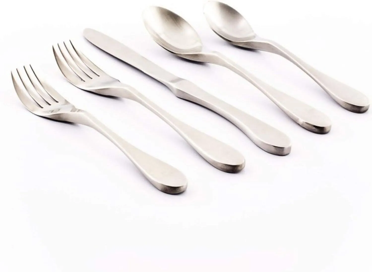 Knork Matte Finished Silver Flatware Set - 20 count