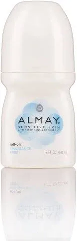 Almay Roll-On Anti-Perspiran<wbr/>t &amp; Deodorant Sensitive Skin Unscented 1.7 oz 2 Pack