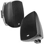 6.5&#034; Outdoor Patio Speaker Pair 150W, 2-Way Swivel/Pivot Mount IP54 Black AP650