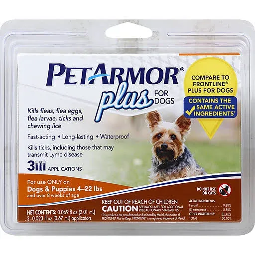 Pet Armor Plus Flea &amp; Tick Prevention for Dogs, Medium Dogs (23-44 lbs), 6 Doses