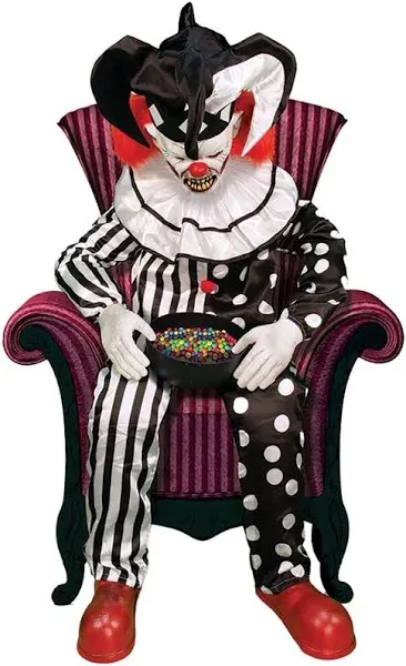 Haunted Hill Farm Hartley the Sitting Scare Clown by Tekky, Premium Ta