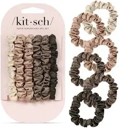 Kitsch Ultra Petite Satin Scrunchies (6pk)