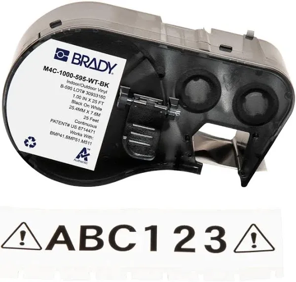 Brady M4C-500-595-WT-BK