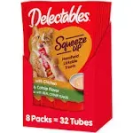 Delectables Squeeze up Variety Packs Interactive Lickable Wet Cat Treats, Case o