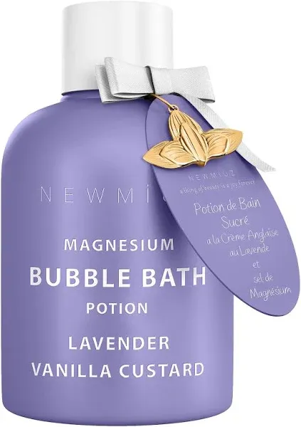 New Miuz Bubble Bath - Relaxing Lavender Vanilla, Moisturizing Epsom Salt - 16oz