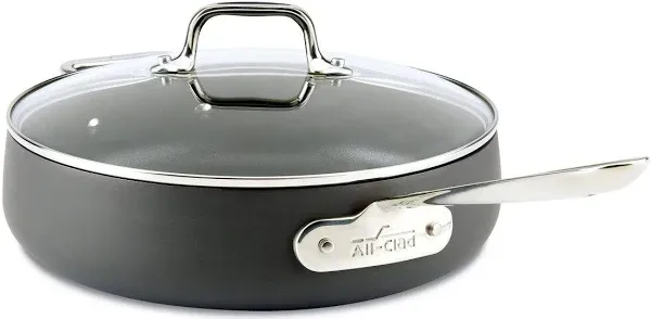 New ALL-CLAD Nonstick HA1 Hard Anodized 4 Qt Sauté Pan Professional Cookware