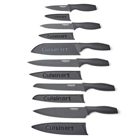 Cuisinart 12 Piece Ceramic Coated Cutlery Set - Matte Black 