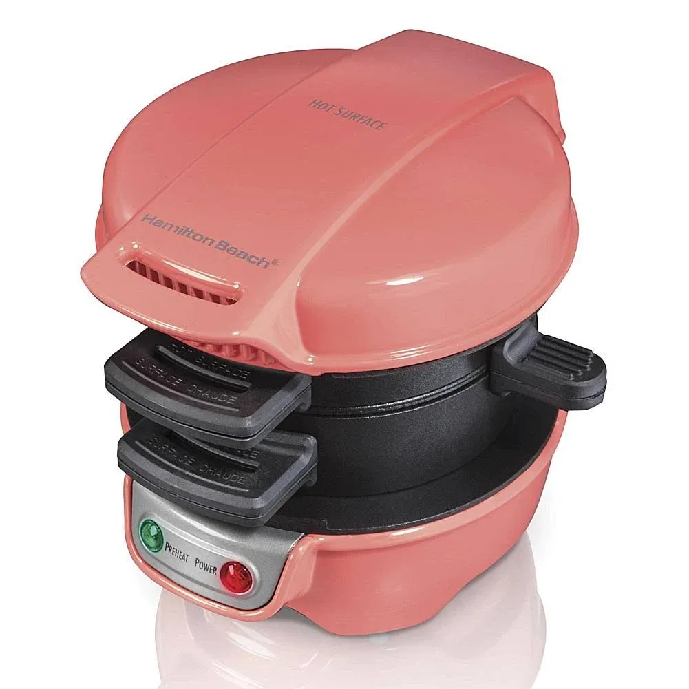 Hamilton Beach 25483 Breakfast Sandwich Maker, Coral