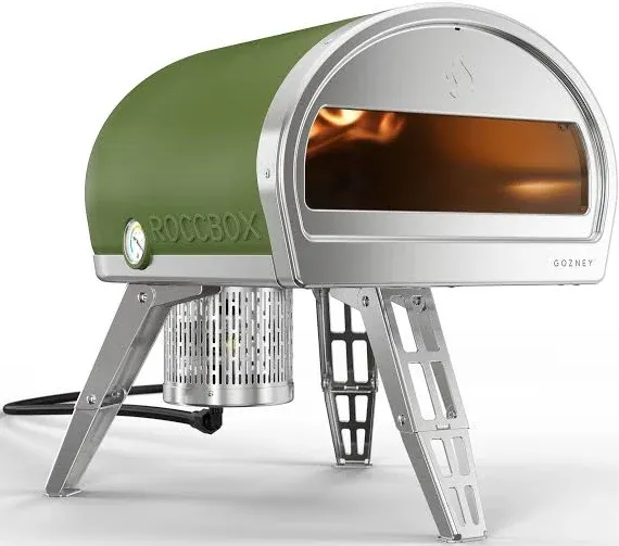 Roccbox Outdoor Pizza Oven Green Portable Gas &amp; Wood Fired Restaurant Grade