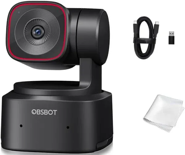 OBSBOT Tiny 2 Lite AI-Powered 4K PTZ Webcam