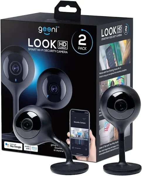 Geeni LOOK Indoor Smart Security Camera, 1080p HD Surveillance with 2-Way... 