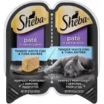 Sheba Perfect Portions Wet Cat Food Pate in Natural Juices Signature Savory Chicken Entree, 2.6 oz. Twin-Pack Trays