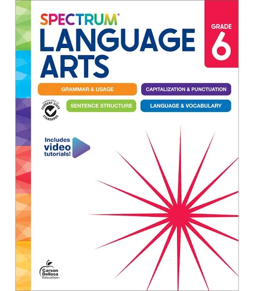 Spectrum Gr6 Language Arts Workbook