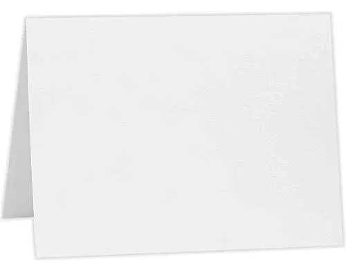 LUXPaper A2 Folded Cards | 4 1/4" x 5 1/2" | Natural | 80lb. Cover | 50 Qty