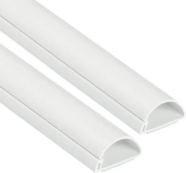 39 Inch PVC Cable Sleeve for PC, Waterproof and Sturdy, Easy to Install Wire Cover, White Color, with Adhesive and Slotted Design for Industrial Facilities and Hospital (Color : E, Size : L 1M/39IN