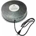 125 Watt Heated Base for Double Wall Metal Poultry Founts with 35 degrees Fah...