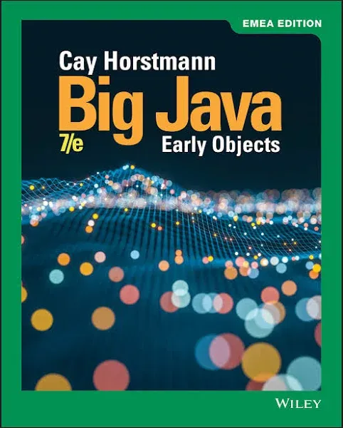 Big Java: Early Objects, EMEA Edition by Cay S. Horstmann (English) Paperback Bo