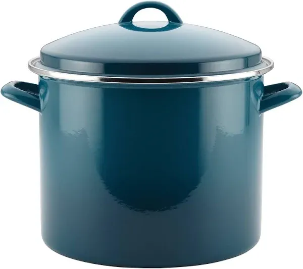 Rachael Ray 12-Qt. Red Enamel On Steel Covered Stockpot