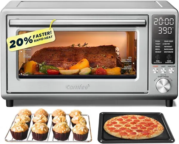 COMFEE' Toaster Oven Air Fryer Flashwave