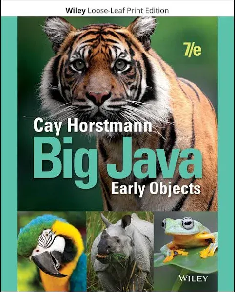 Big Java: Early Objects