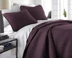 Southshore Fine Living, Inc. Oversized King Quilt Set, Vilano Springs Quilted Purple King Size Comforter Set with 2 Pillow Shams, Soft Microfiber