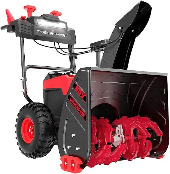 PowerSmart 24 inch 2 Stage 80V Cordless Snow Blower With Battery and Charger