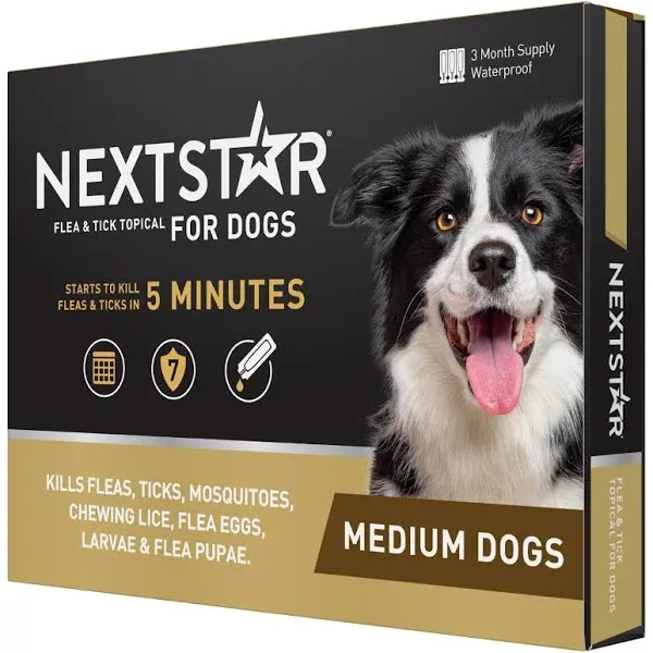 Capstar NEXTSTAR Flea and Tick Prevention for Medium Dogs 23-44 lbs (3 month...