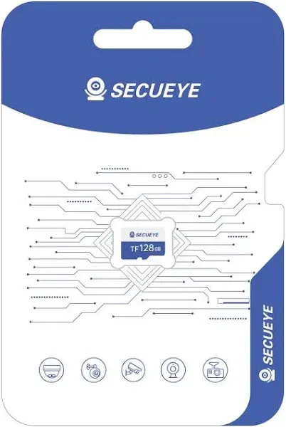 SECUEYE 64GB TF Memory Card Class 10 FAT32 High Speed Reading/Writing 24/7 Recording for Security Camera Dash Cam and More